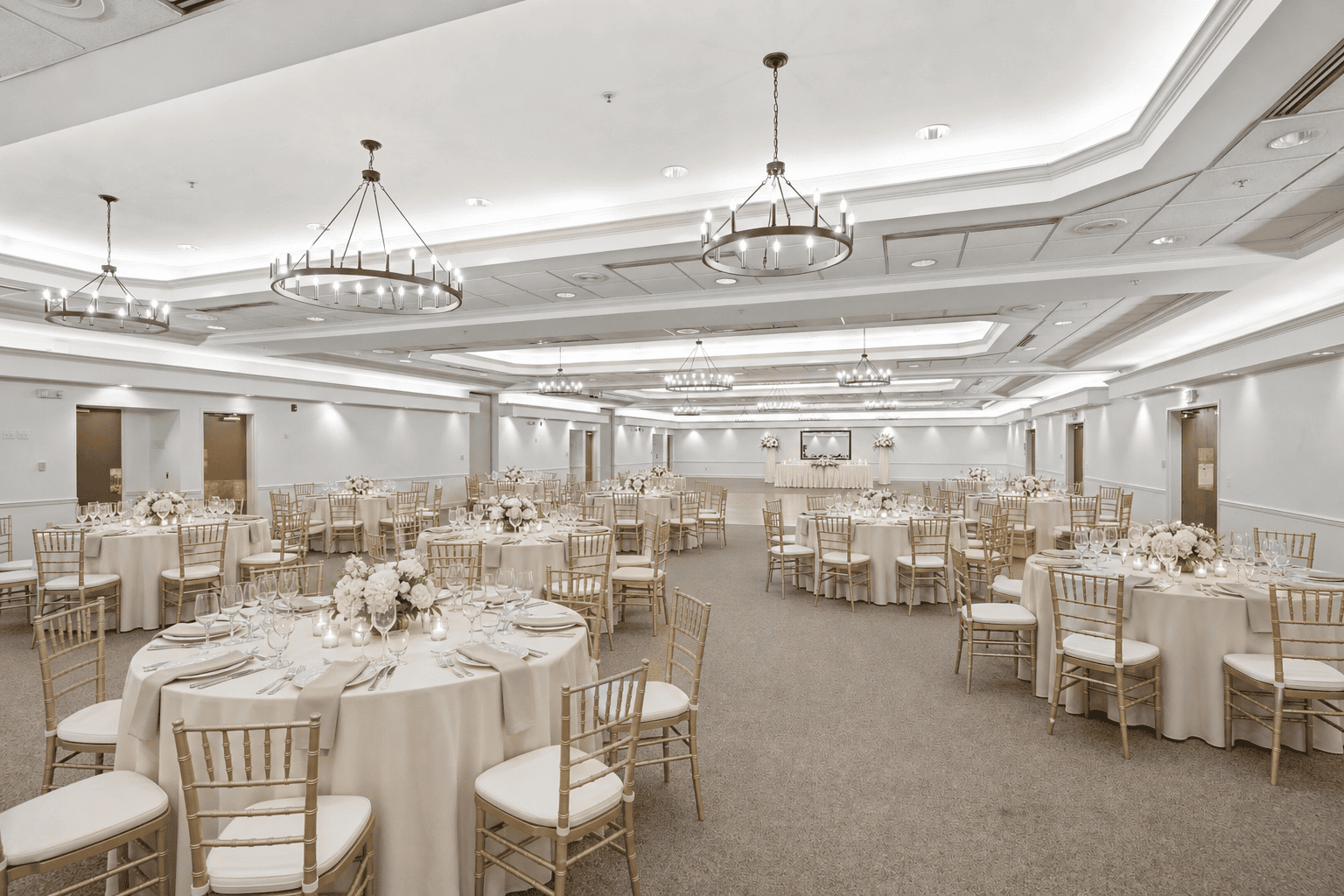 Champagne toast reception