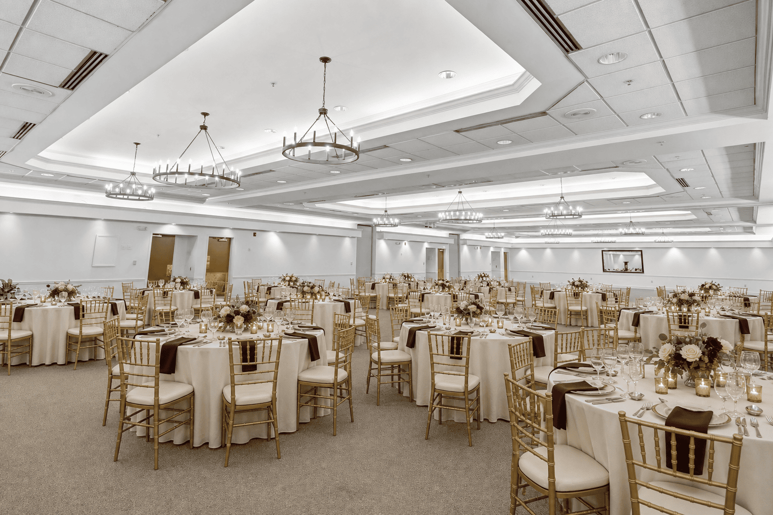 Burgundy and gold wedding
