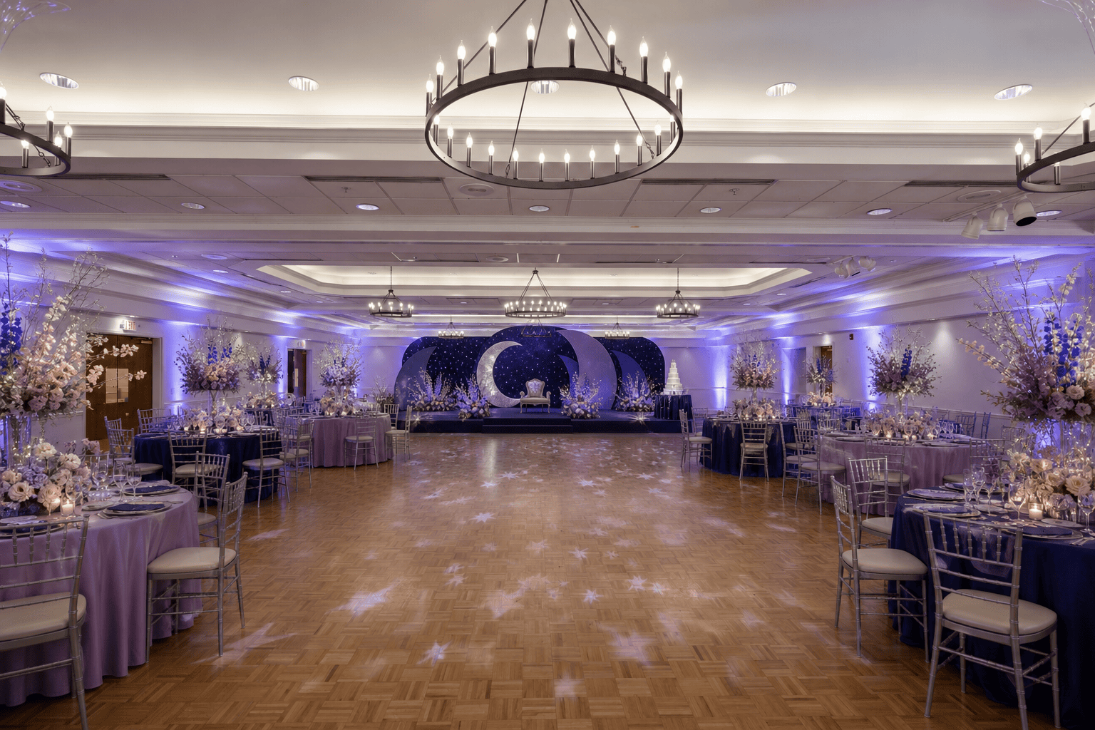 Celestial themed quinceañera at Rumsey Event Center